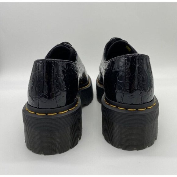 Dr Martens 1461 Leopard Emboss Patent Leather Platform Shoes Women’s 7 Men’s 6 - Picture 4 of 10